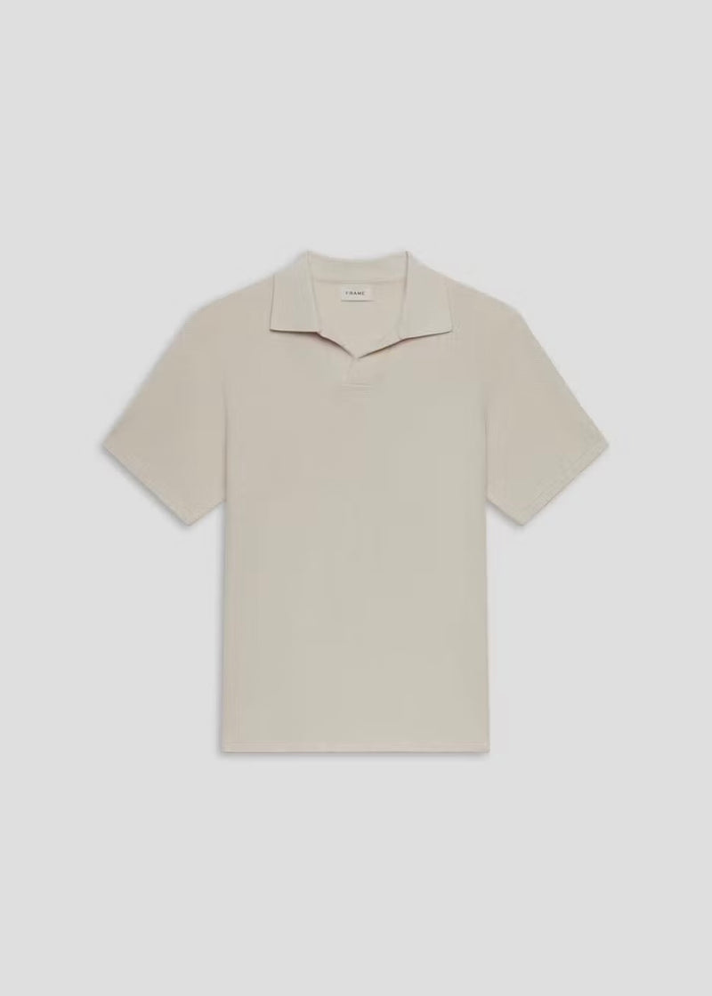 Jacquard Polo - Natural