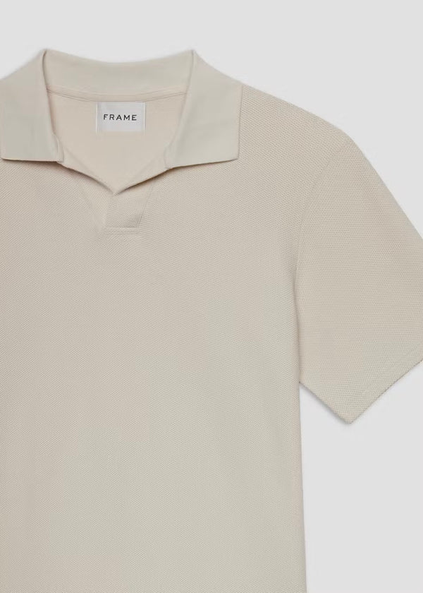 Jacquard Polo - Natural