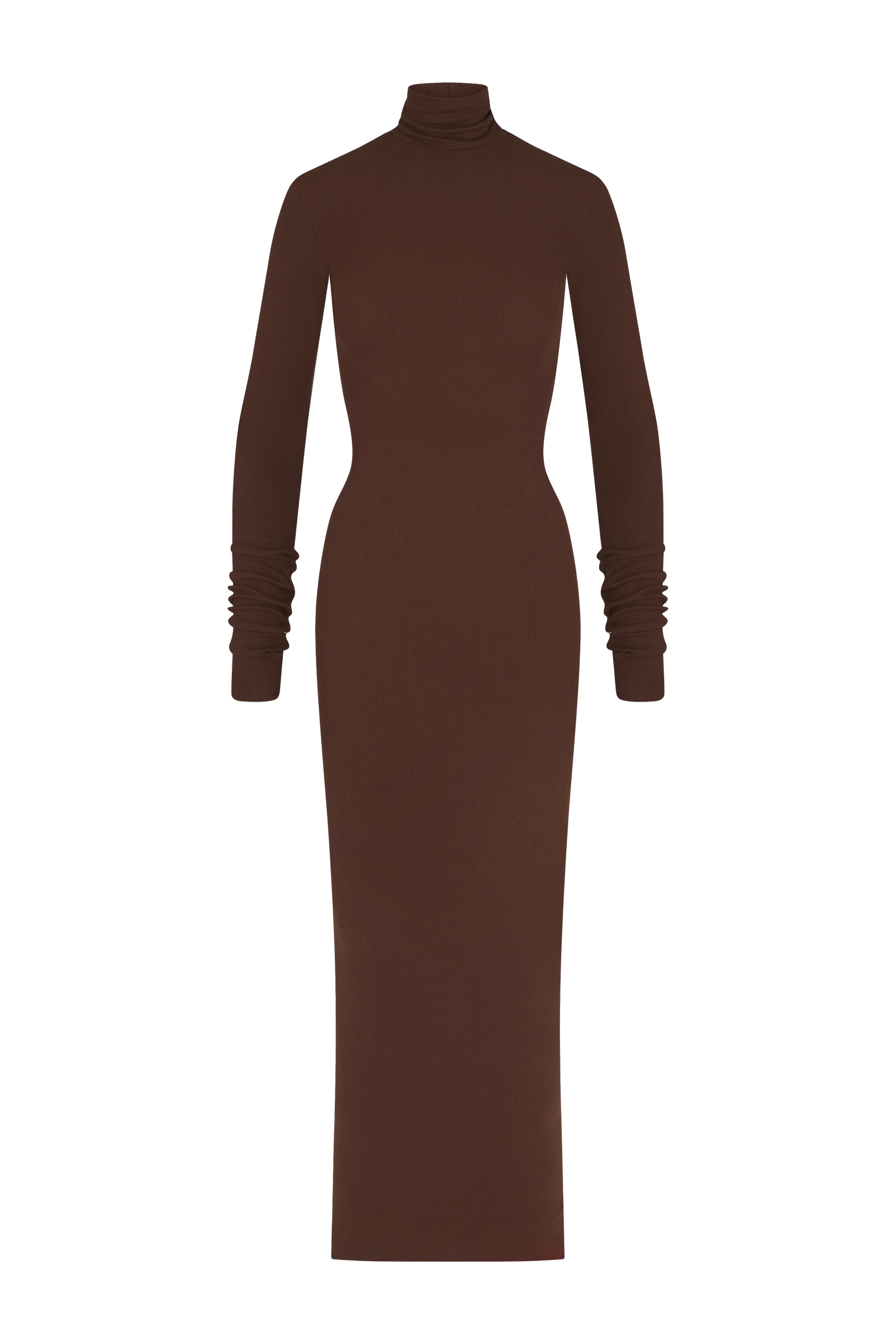 open lace back dress Long Sleeve Turtleneck Maxi
