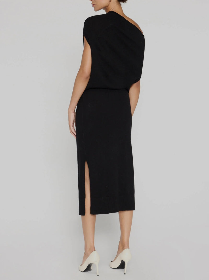 Lori Sleeveless Dress - Black Onyx