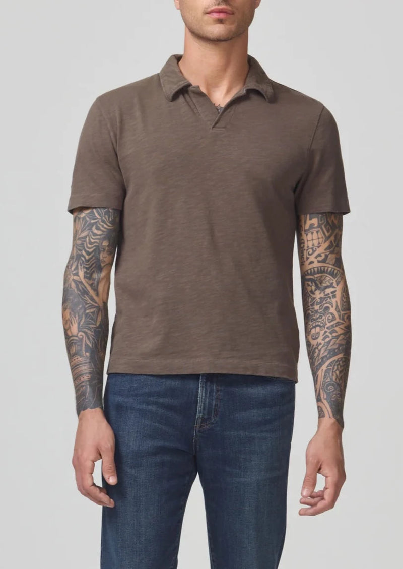 Malachi Slub Polo - Vetvier - house of lolo