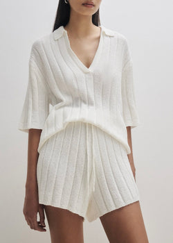 Brinkley Knit Top - Salt