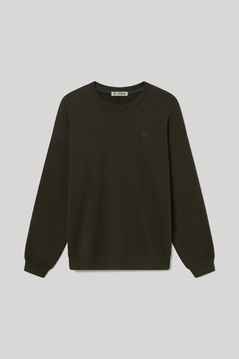 Oversized Crewneck Sweatshirt - Moss