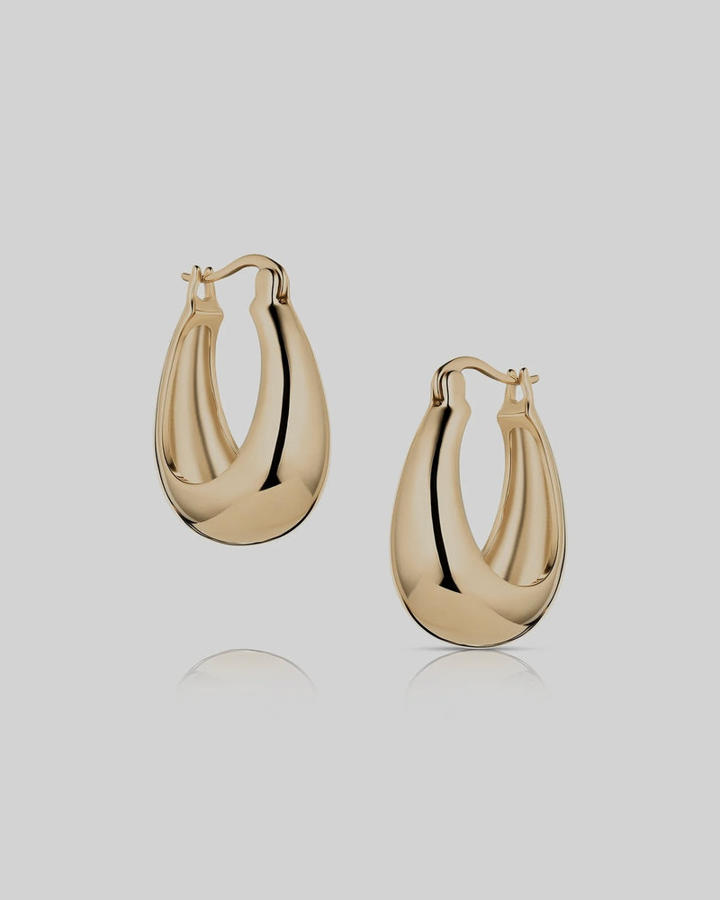 Petite Lumi Hoop Earrings - Gold