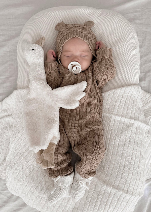 Baby Bear Jumpsuit - Acorn