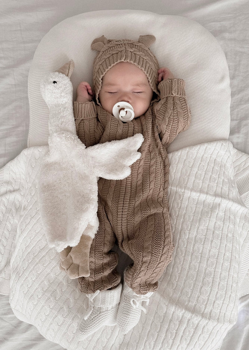 Baby Bear Jumpsuit - Acorn