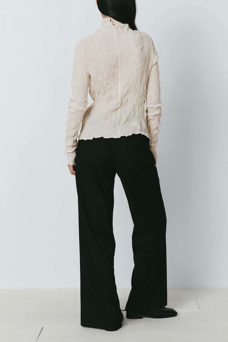 Degare Crinkled Top - Ivory