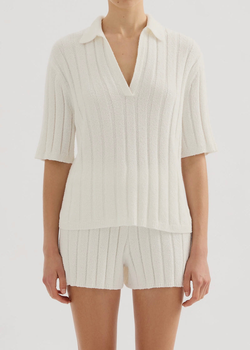 Brinkley Knit Top - Salt