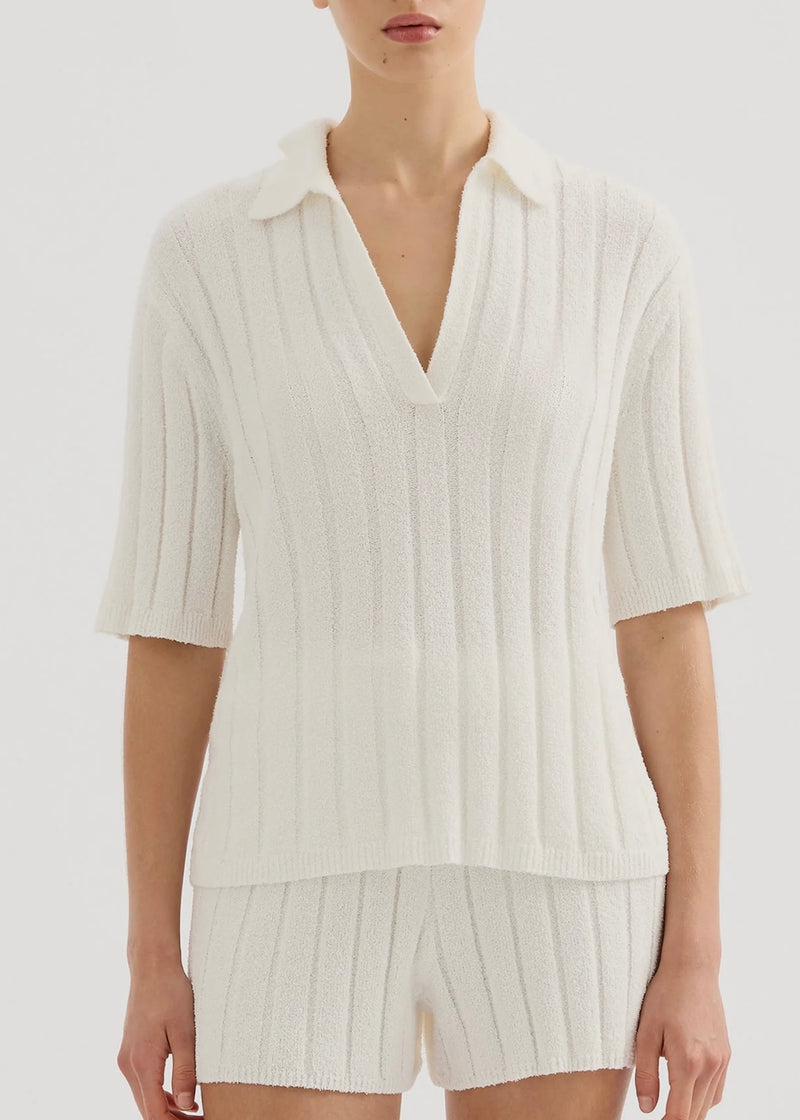 Brinkley Knit Top - Salt