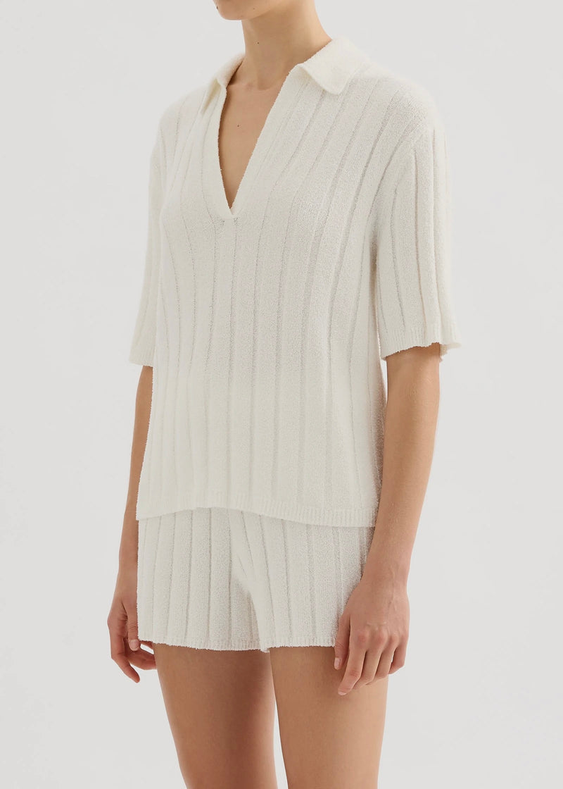 Brinkley Knit Top - Salt