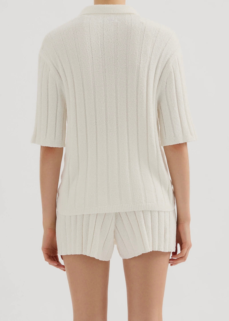 Brinkley Knit Top - Salt