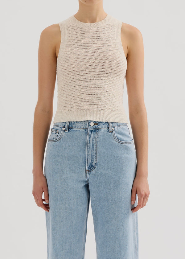 Ember Knit Tank - Cream