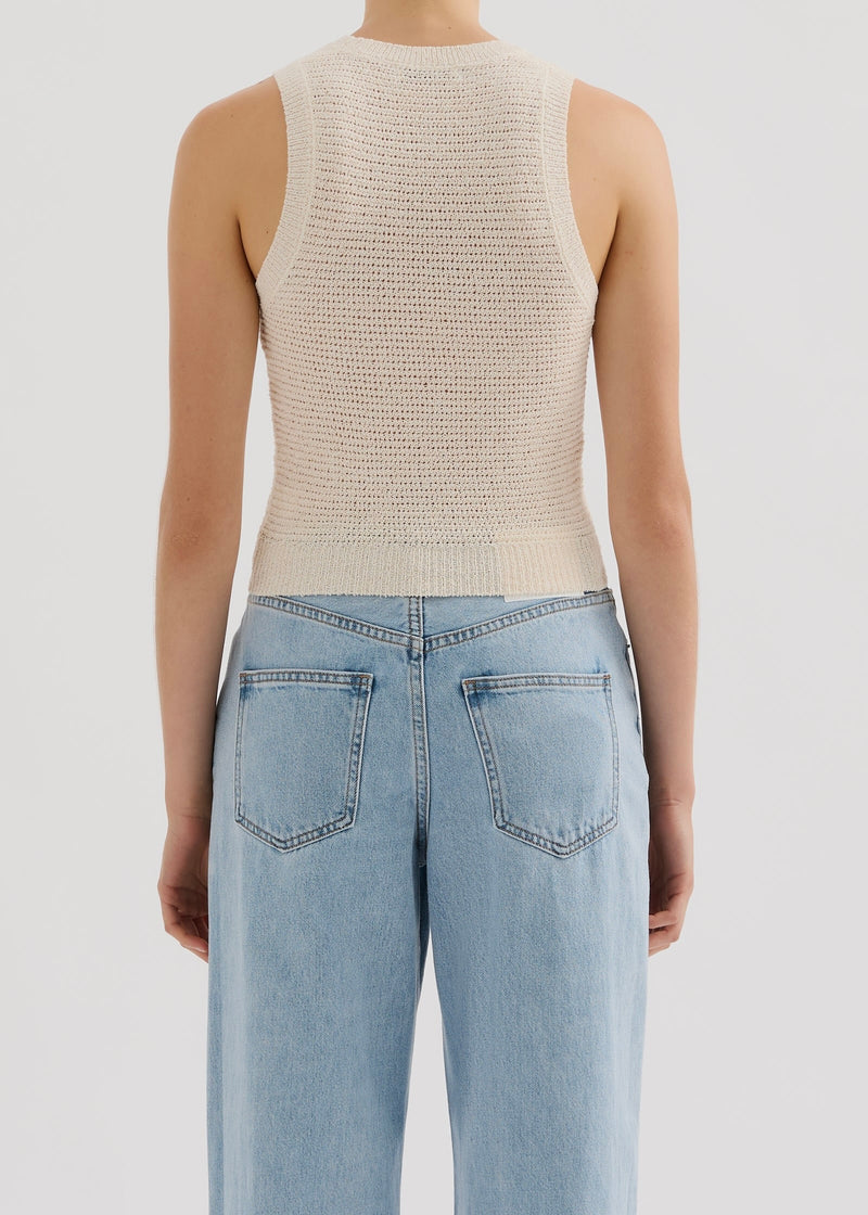 Ember Knit Tank - Cream