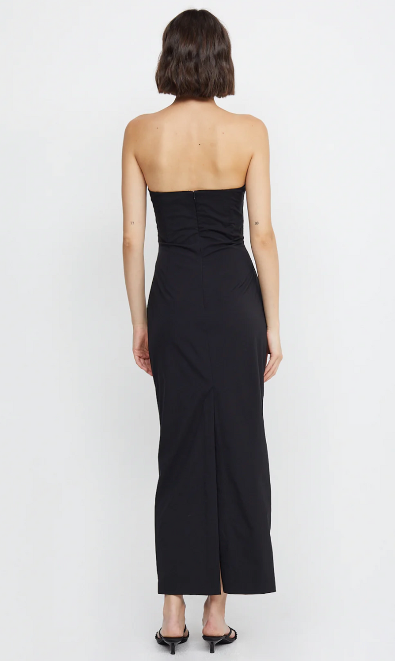 Zelie Strapless Maxi Dress - Black - house of lolo