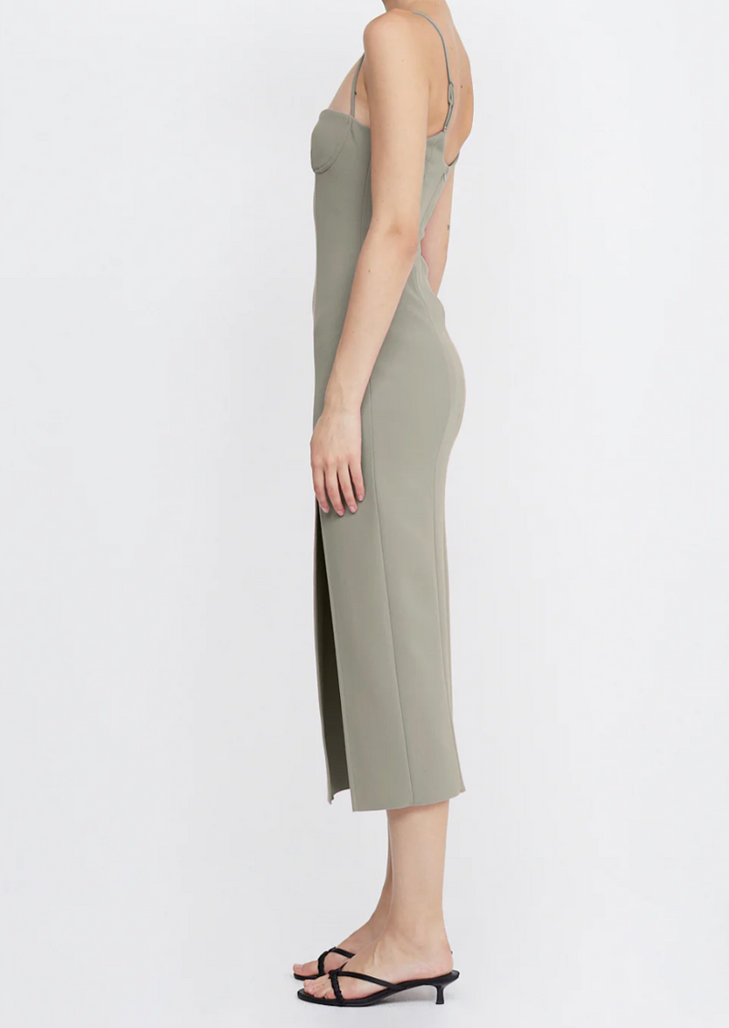 Marisol Midi Dress Silver Sage house of lolo