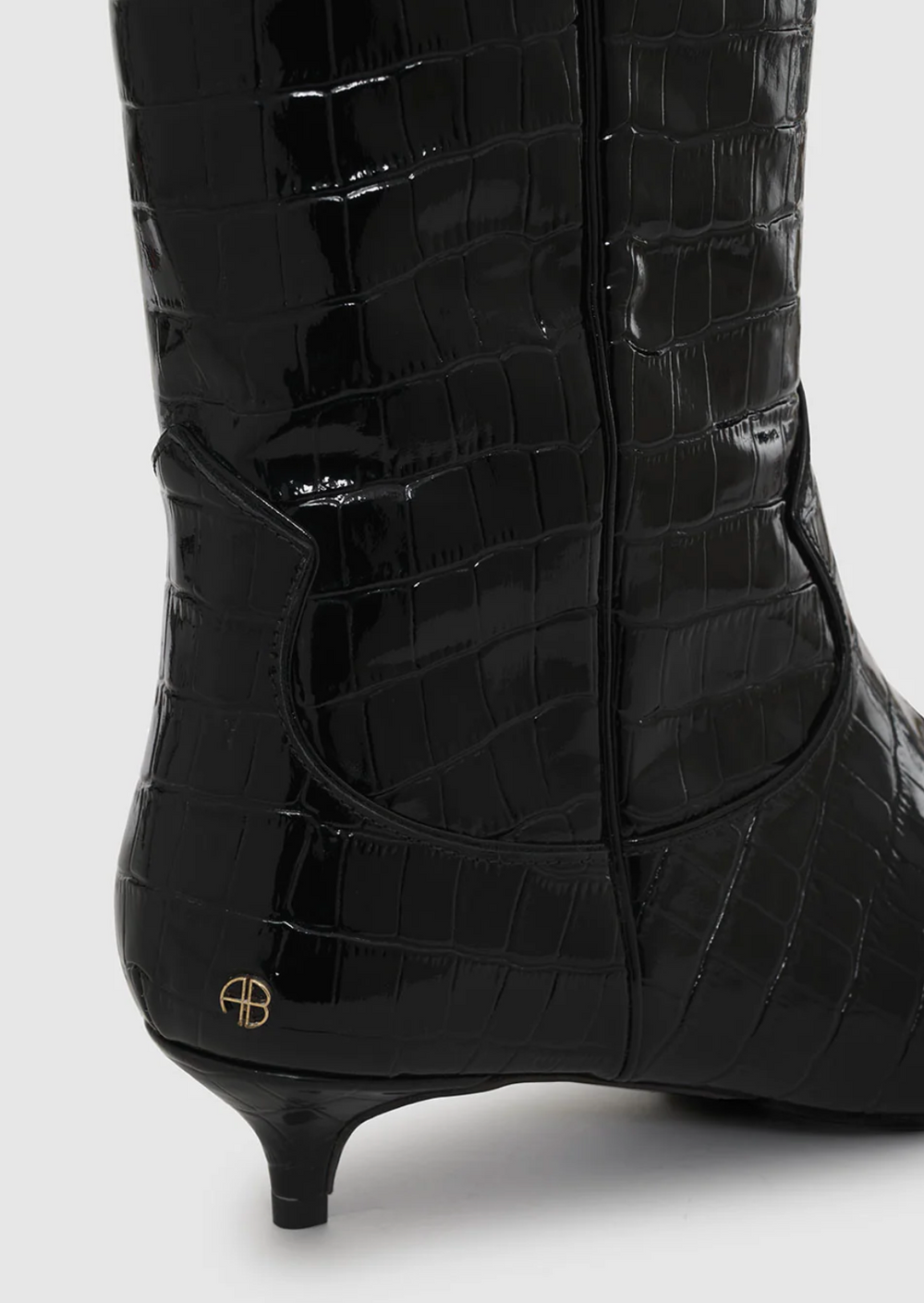 Tall Rae Boots - Black Embossed | house of lolo