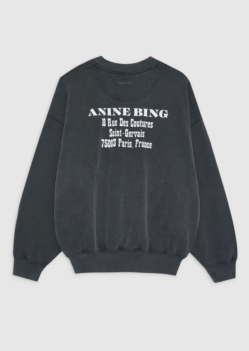 Jaci Sweatshirt - Washed Black - house of lolo