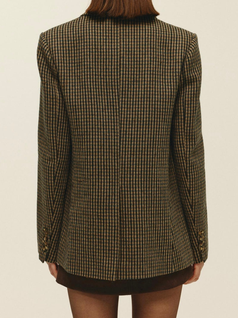 Alex Blazer - Brown Combo - house of lolo