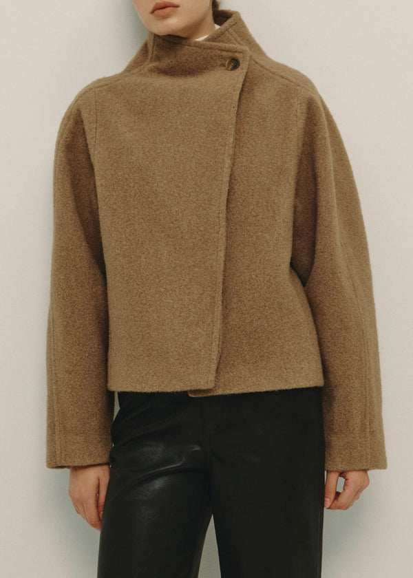 Gracyn Half Coat - Cocoa