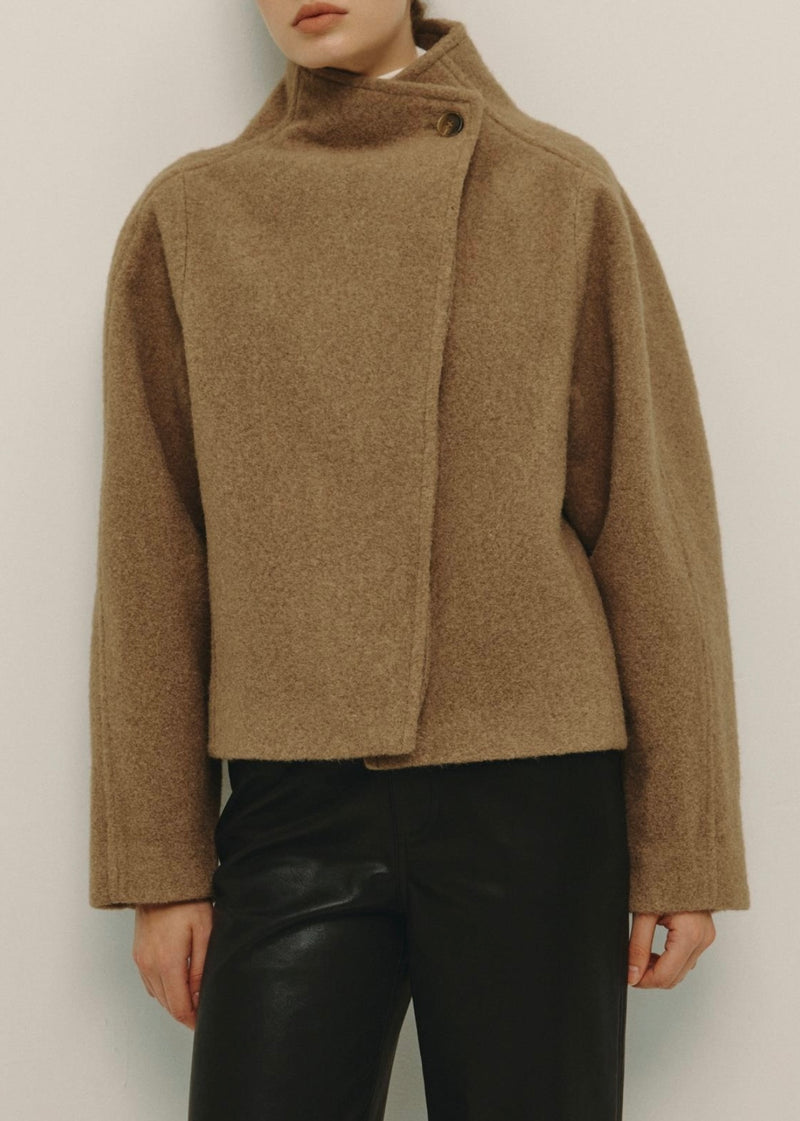 Gracyn Half Coat - Cocoa