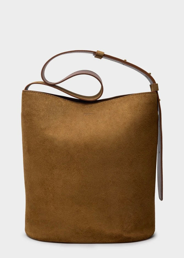 The Norma Tote - Maple Brown Suede