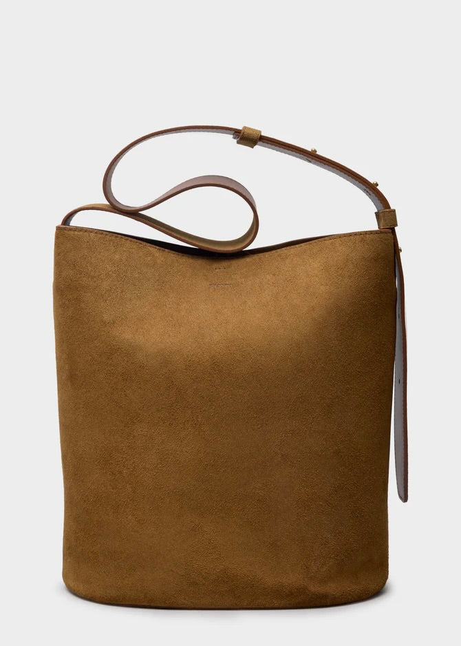 The Norma Tote - Maple Brown Suede