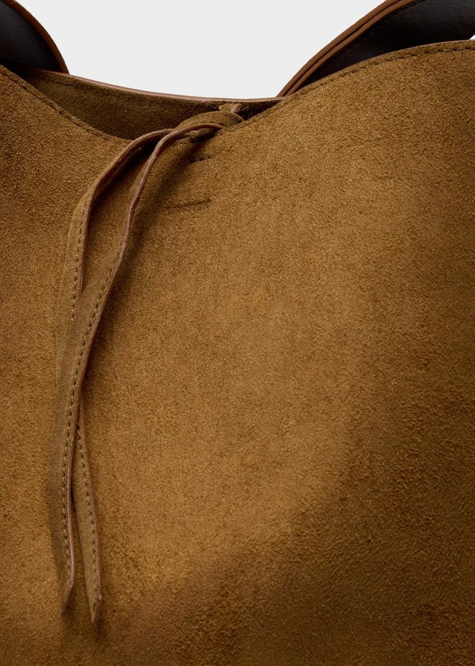 The Norma Tote - Maple Brown Suede