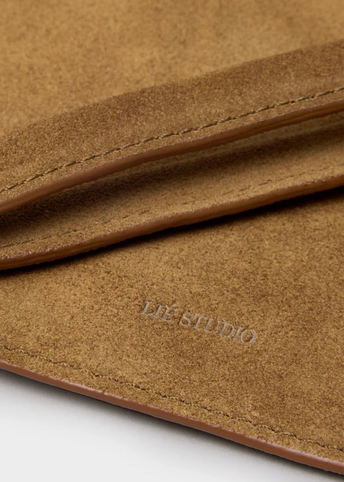 The Charlie Clutch - Maple Brown Suede
