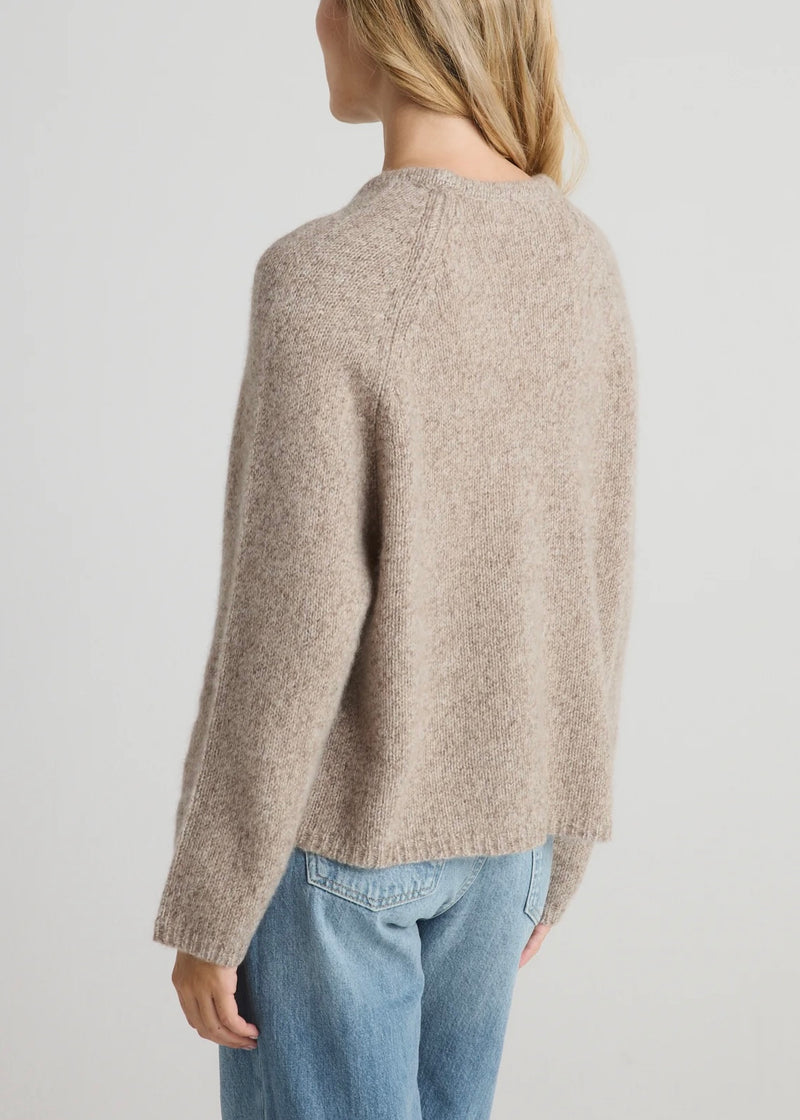 Sierra Crew Neck Sweater - Heather Brown