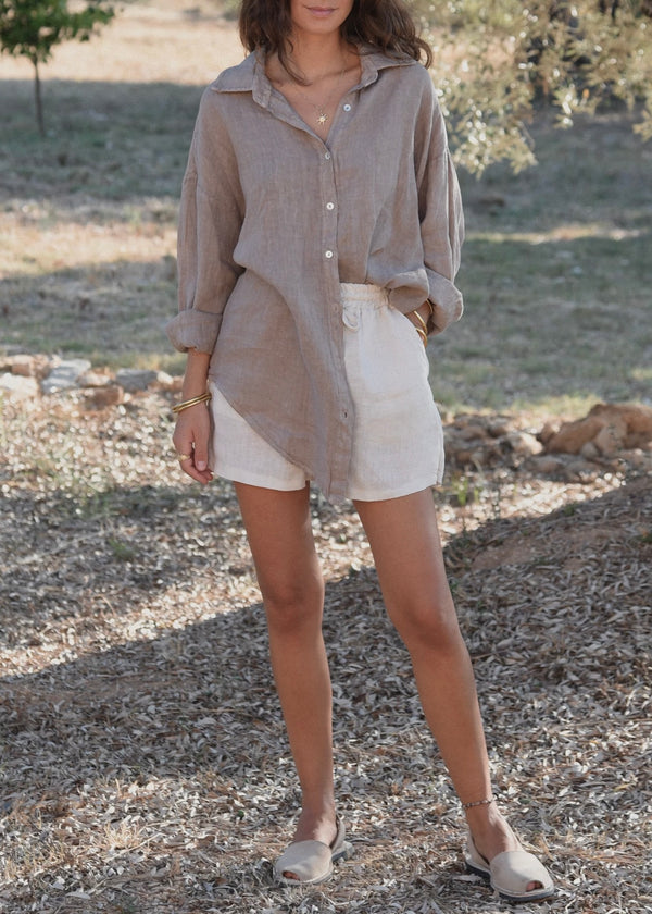 The Palma Shirt - Taupe - house of lolo