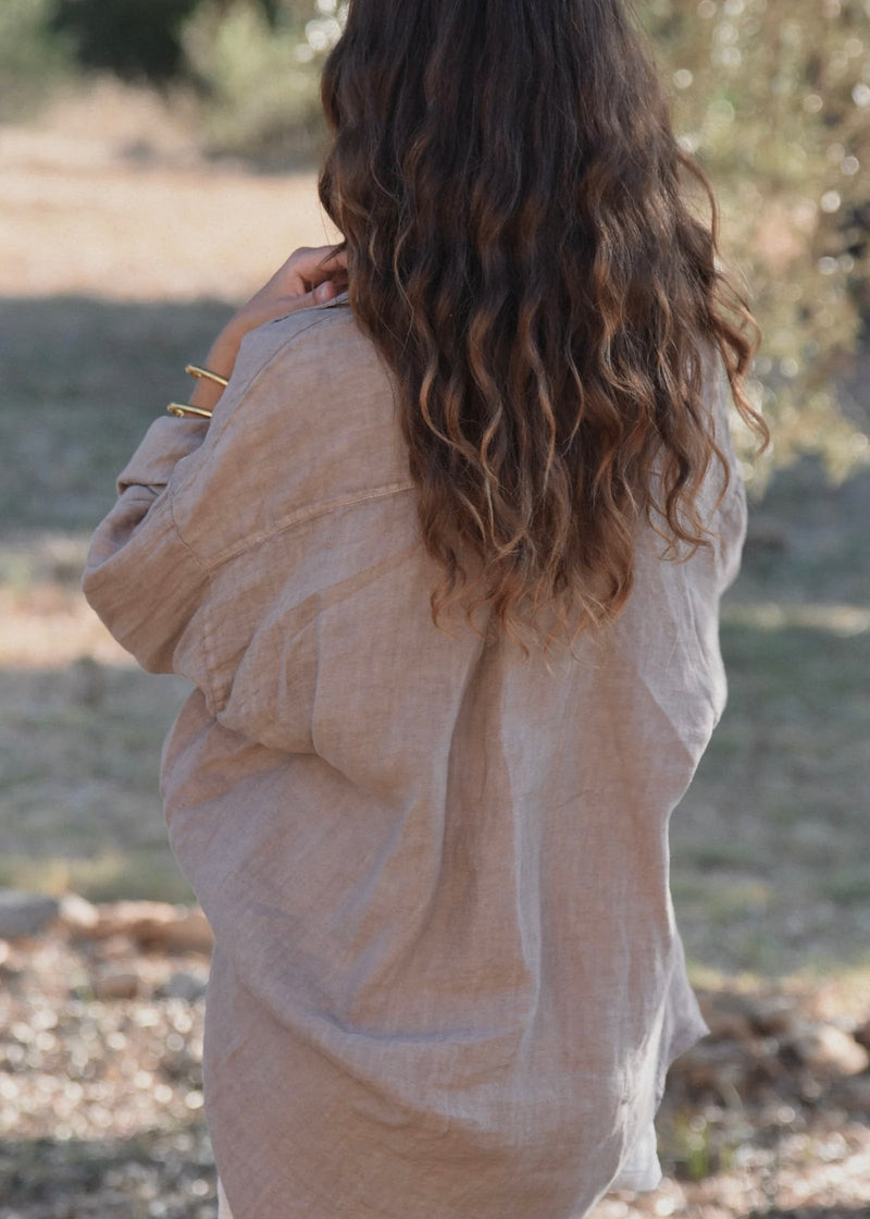 The Palma Shirt - Taupe - house of lolo