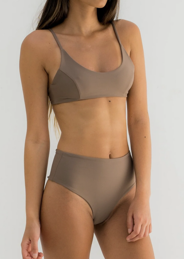 Zoe Bikini Top - Brown