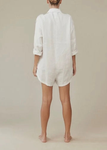 Nash Linen Jumpsuit - Tea