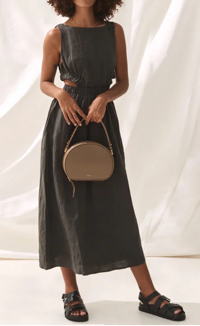 Anzola Dress - Charcoal - house of lolo