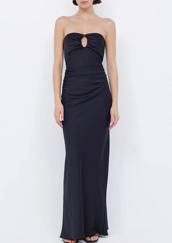 Emilia Strapless Dress - Black
