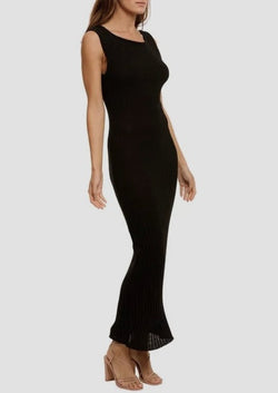 Amelie Knit Midi Dress - Black - house of lolo Amelie Knit Midi Dress - Black - house of lolo