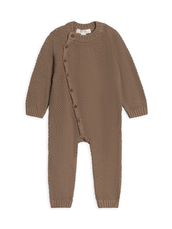 Casey Knit Romper - Taupe - house of lolo