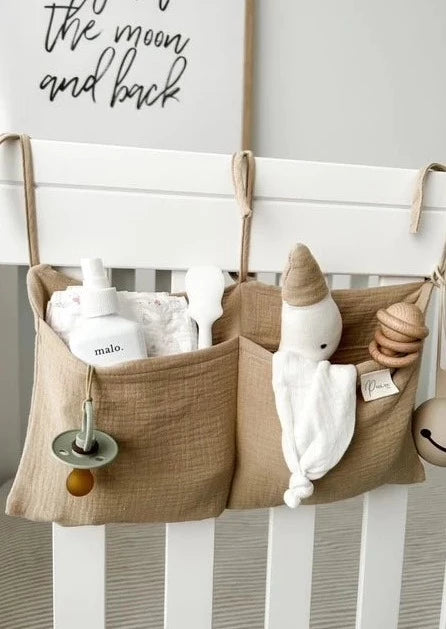 Cot Caddy Organiser - Beige - house of lolo