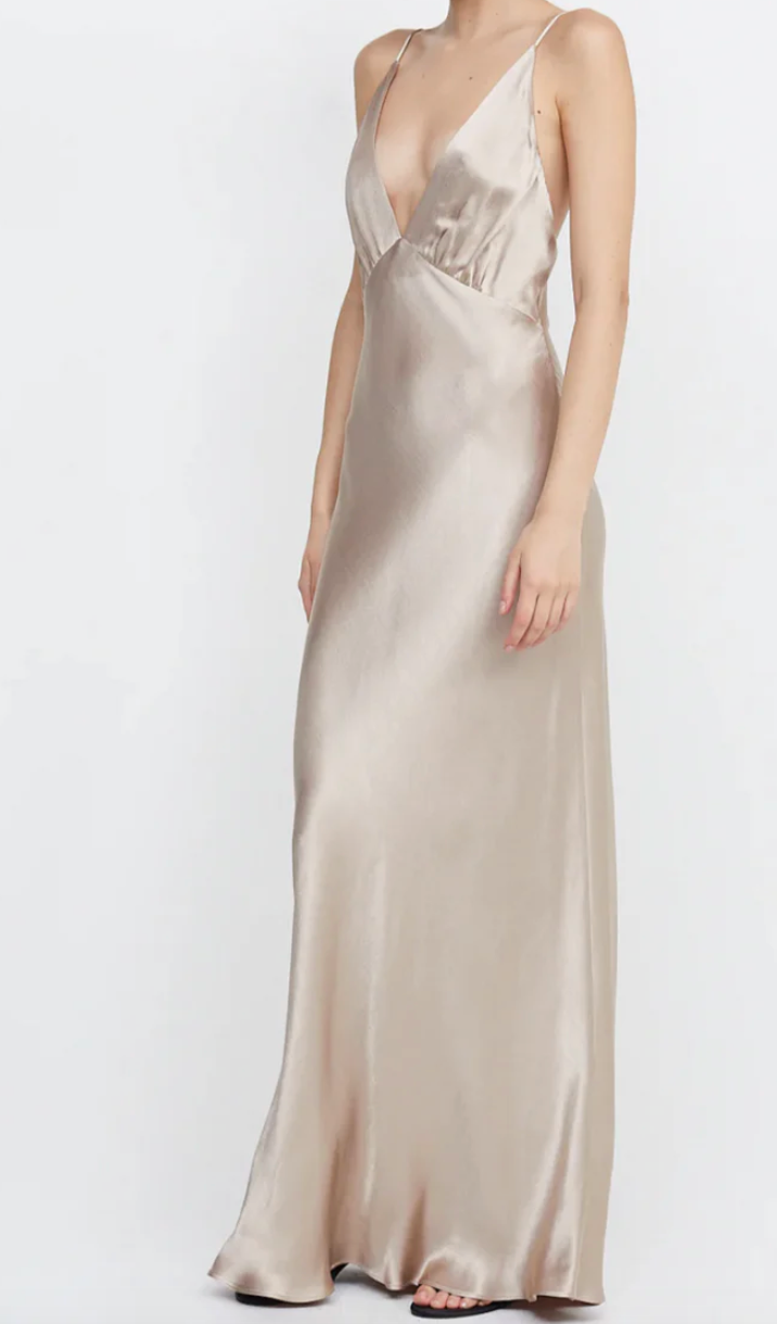 lorelai v maxi dresses Moondance V Neck Maxi (Blue)