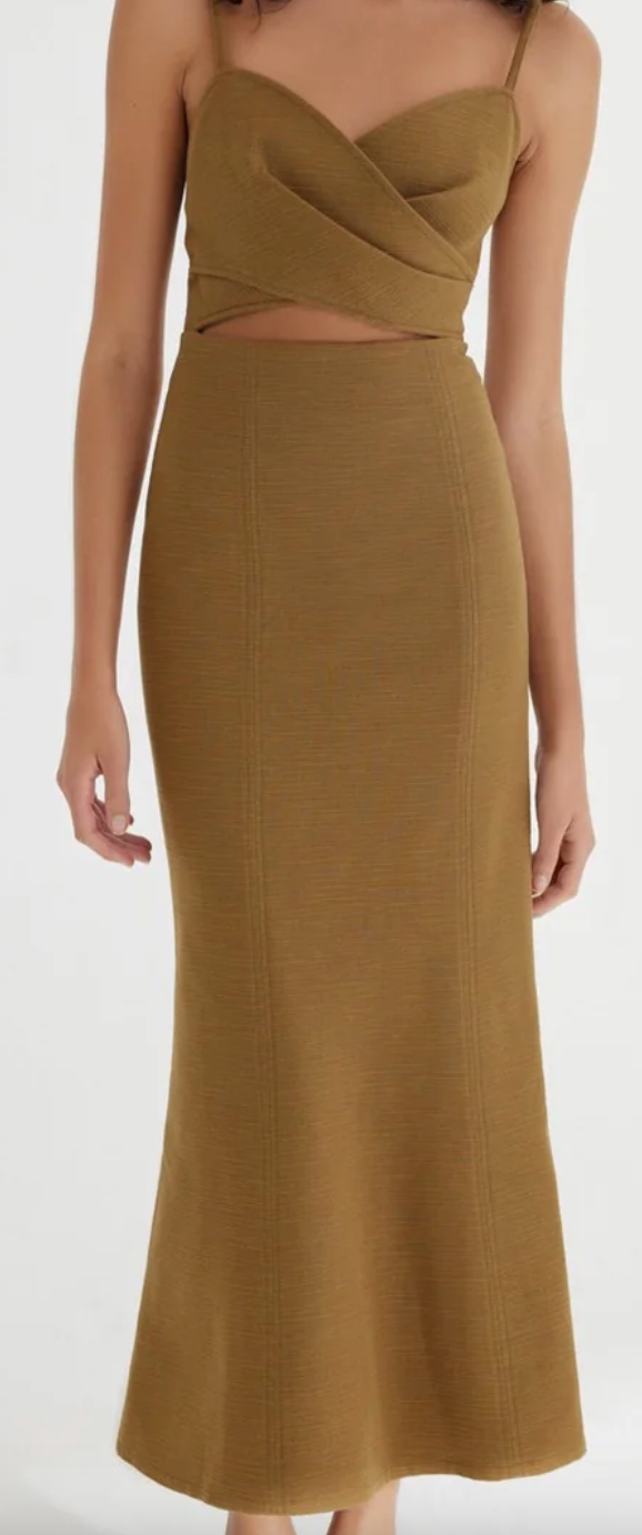 Frankie Midi Dress - Olive