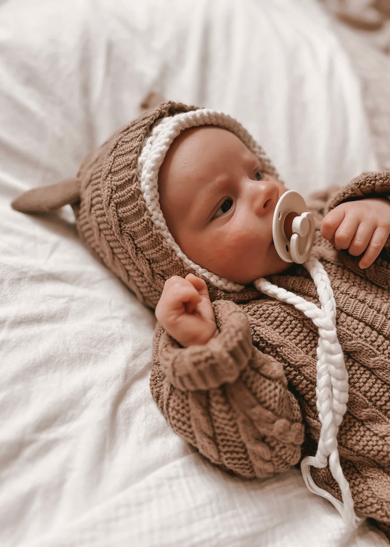 Baby Bear Jumpsuit - Acorn