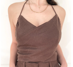 Pia Top - Chocolate - house of lolo