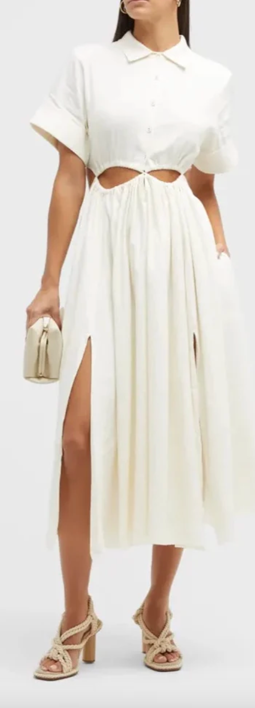 Keegan Dress - Off White - house of lolo