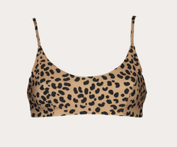 Zoe Bikini Top - Brown Leopard - house of lolo
