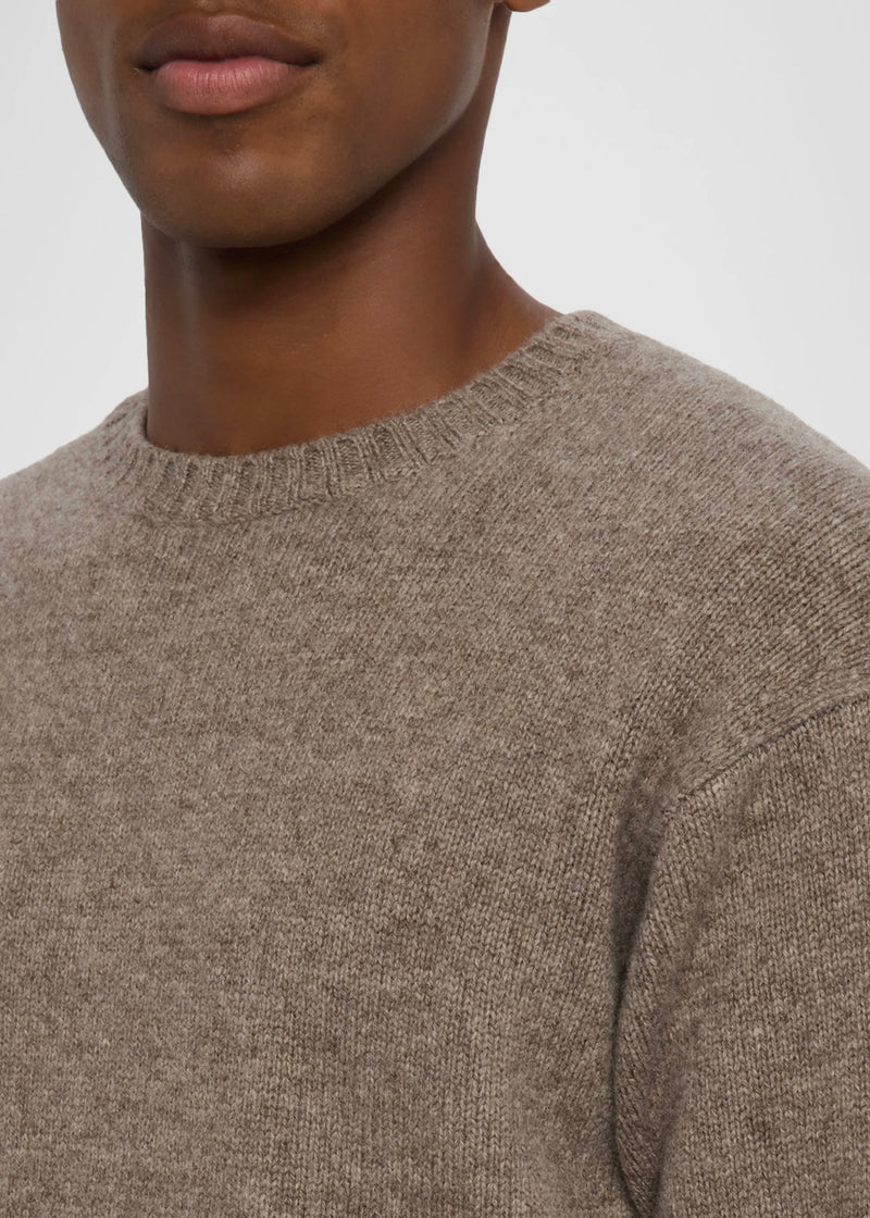 Yak Blend Sweater - Dark Taupe