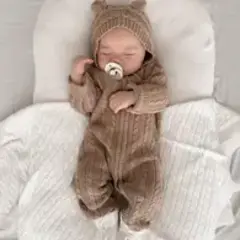 Baby Bear Jumpsuit - Acorn