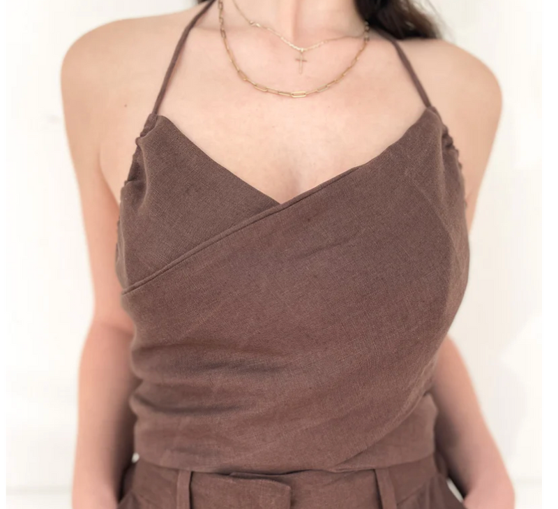 Pia Top - Chocolate - house of lolo