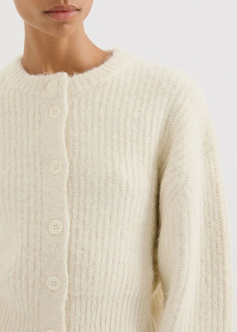 Nixon Cropped Cardigan - Ivory