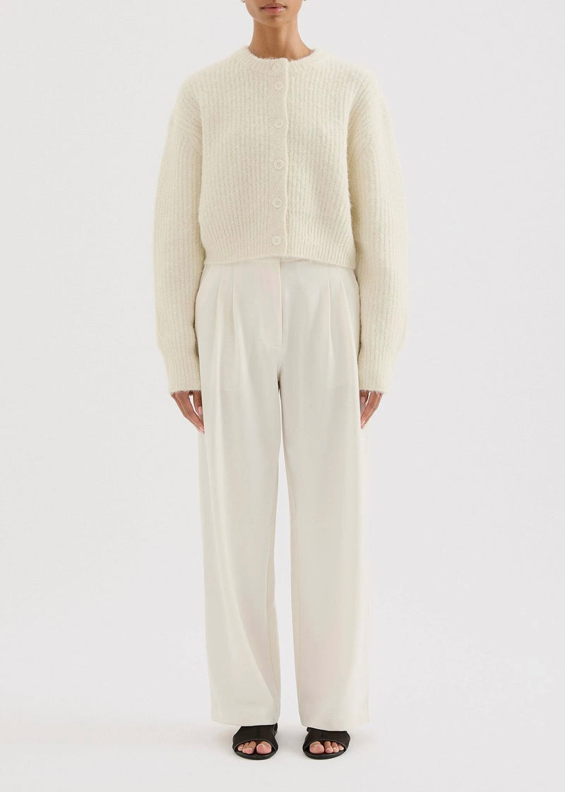 Nixon Cropped Cardigan - Ivory