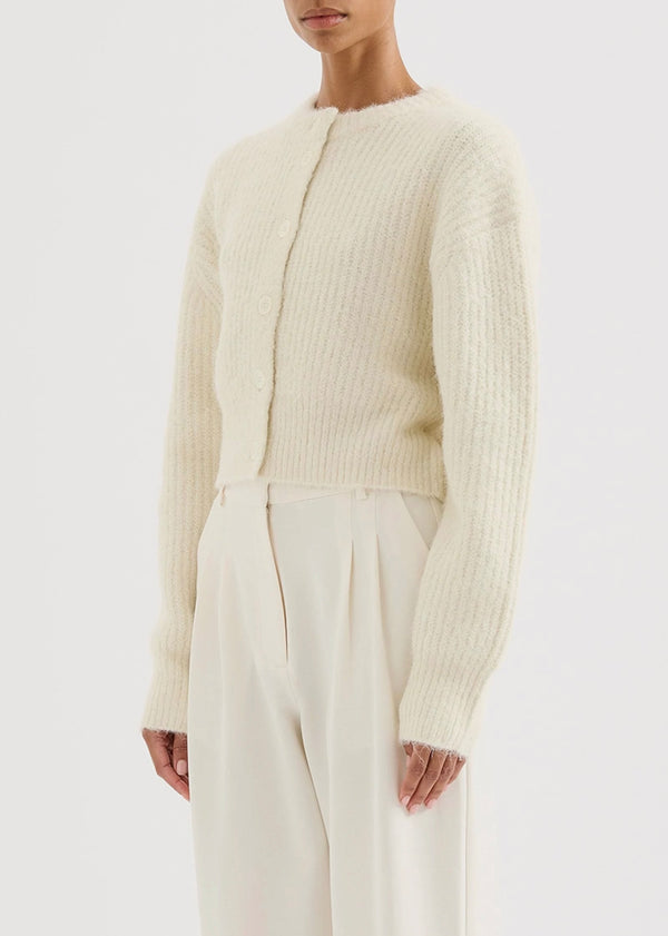 Nixon Cropped Cardigan - Ivory